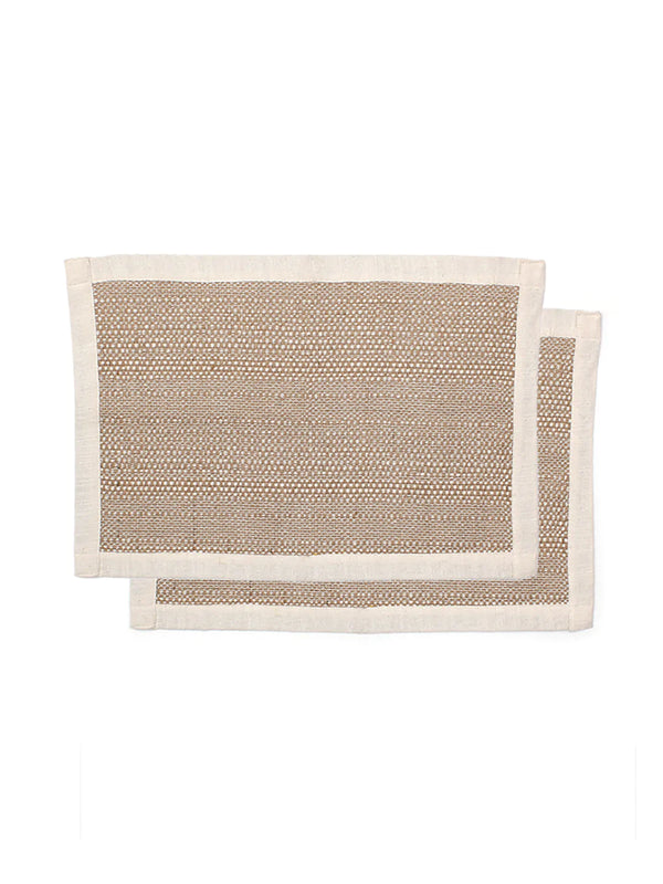 Mararikulam Placemat Set Of 2 Placemats Beige
