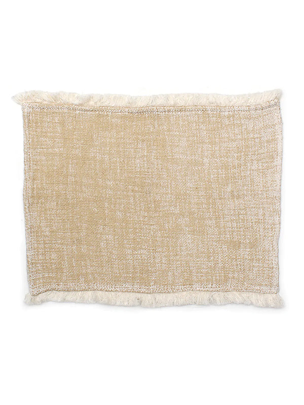 Matsya Vala Placemat Set Of 2 Placemats Beige