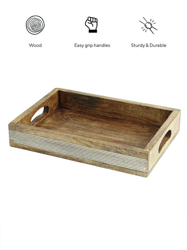 Katchal Rectangle Tray (White)