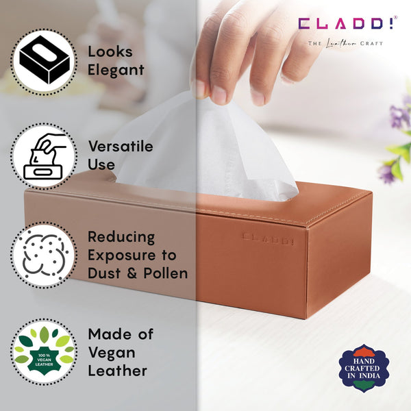Luxury Leather Tissue Holder
