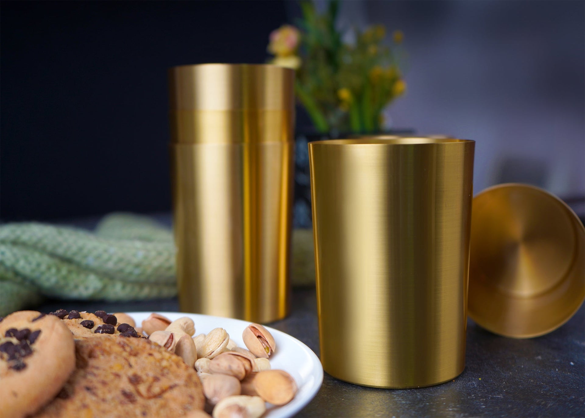 Paramparagat Upyogita Swarna Devyani Brass Glass Set