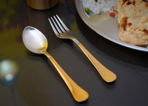 Paramparagat Upyogita Devam Devyani Brass 13' Dinner Set with Tin Coating (Kalai)