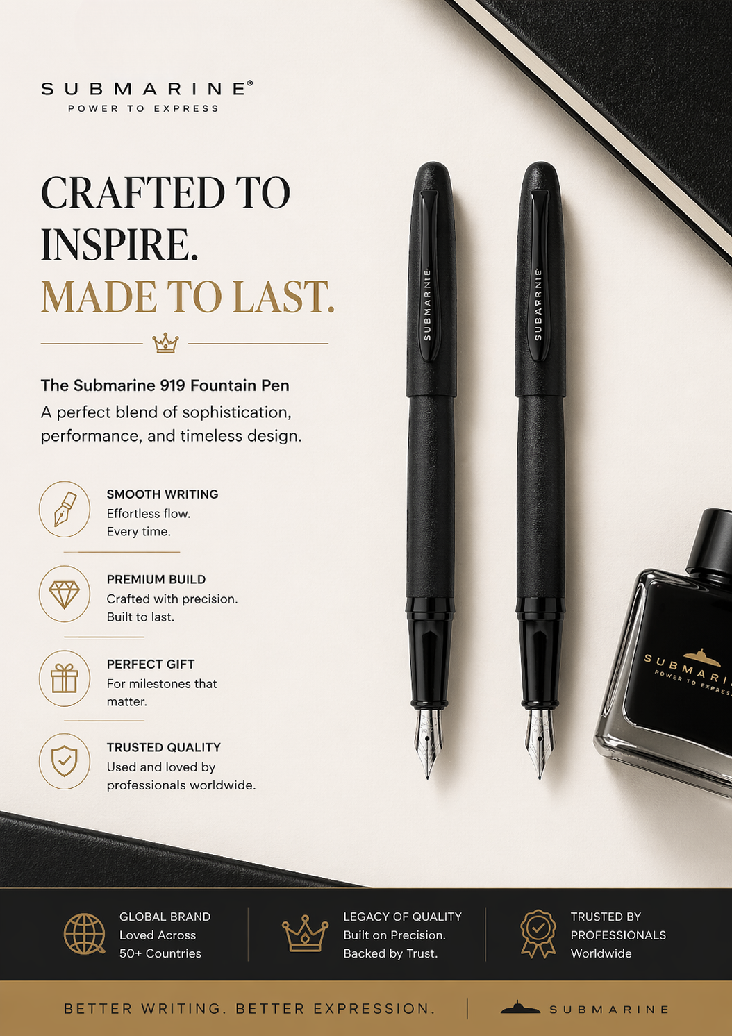 Metal Fountain Pen (Pack of 2 & more)