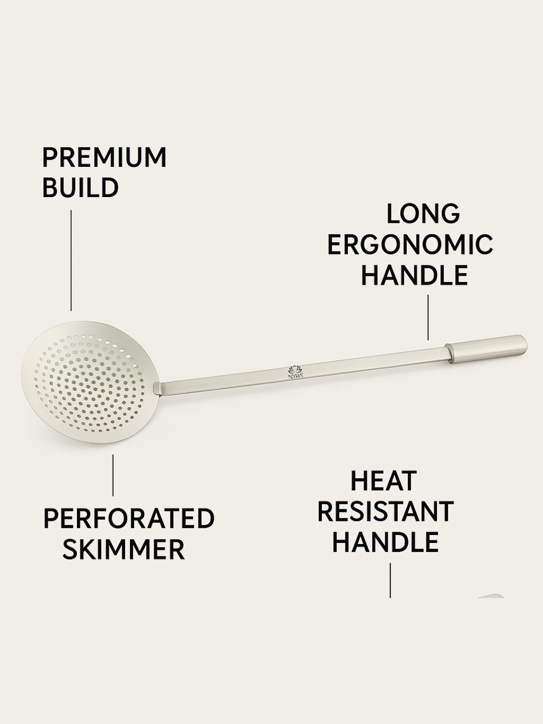 Features of Stainless Steel Jhara/Deep-Frying Skimmer