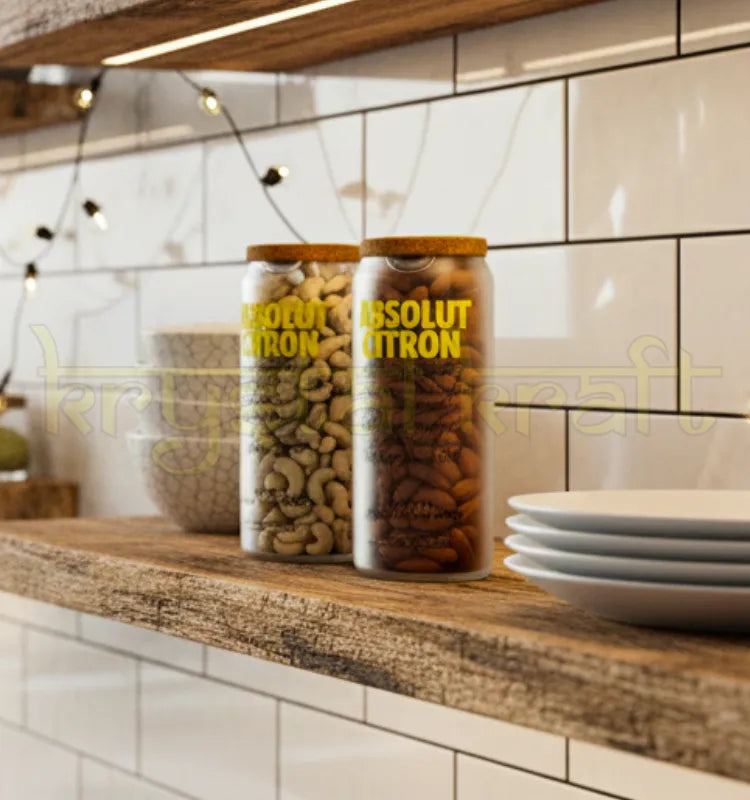 Absolut Citron Jars Stylish, Sustainable Storage set of two