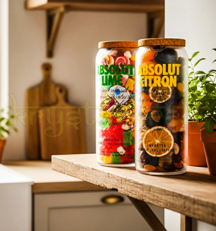 Absolut Lime & Citron Jars – Sustainable Glass Decor