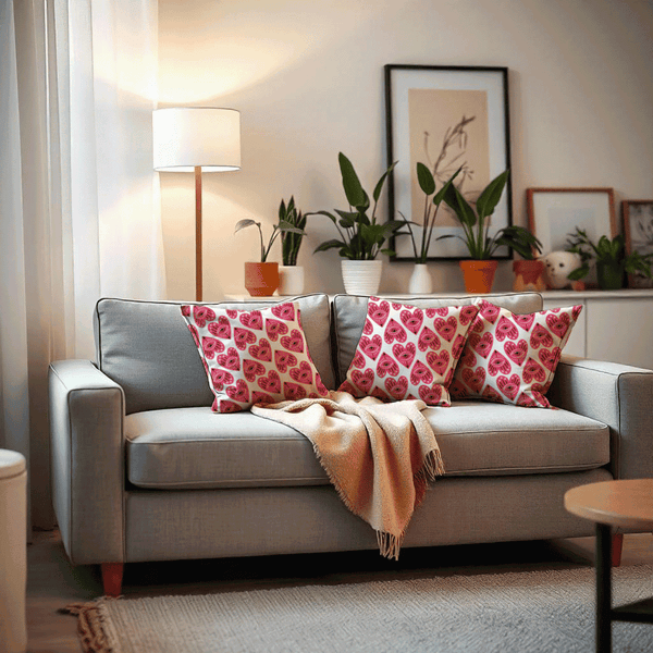 Love Strings Cushion Cover for Valentine - Set of 5