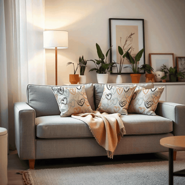 Heart Whisper Cushion Cover for Valentine - Velvet - 16x16in