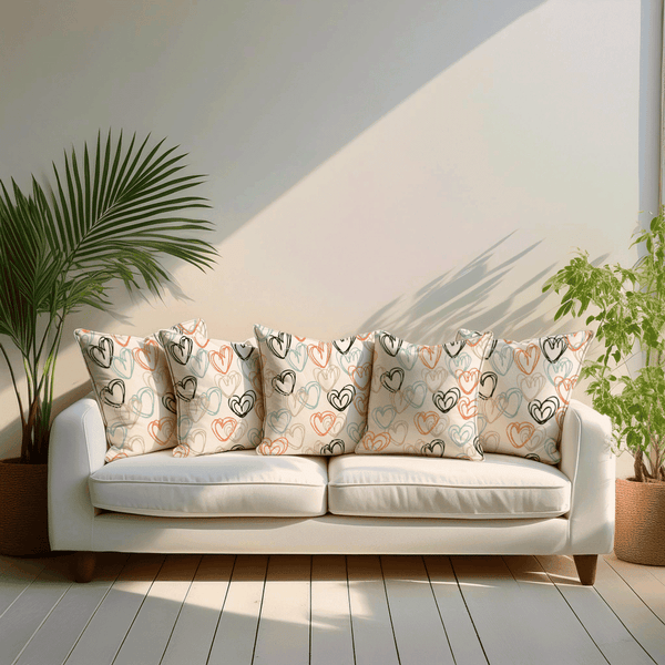 Heart Whisper Cushion Cover for Valentine - Velvet - 16x16in