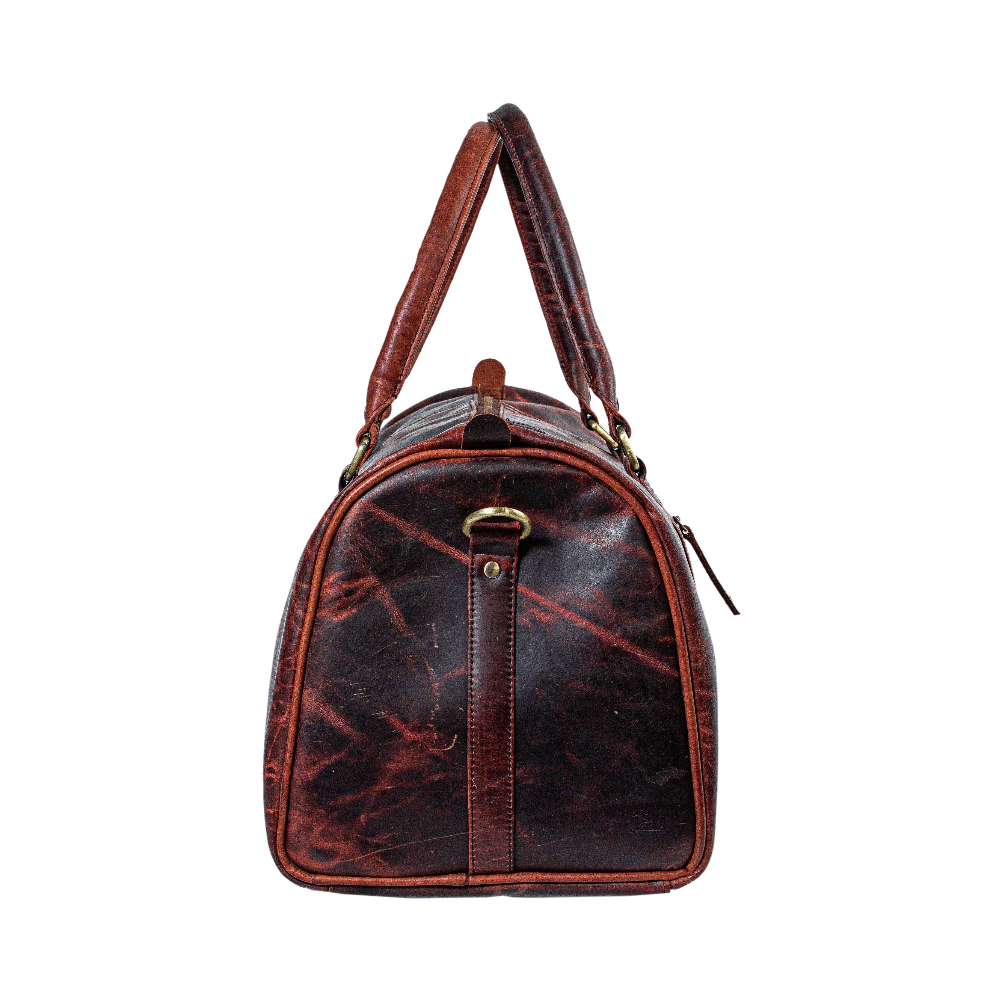 Buffalo Leather Weekender Duffle Bag Brown Classy Leather Bags Bags