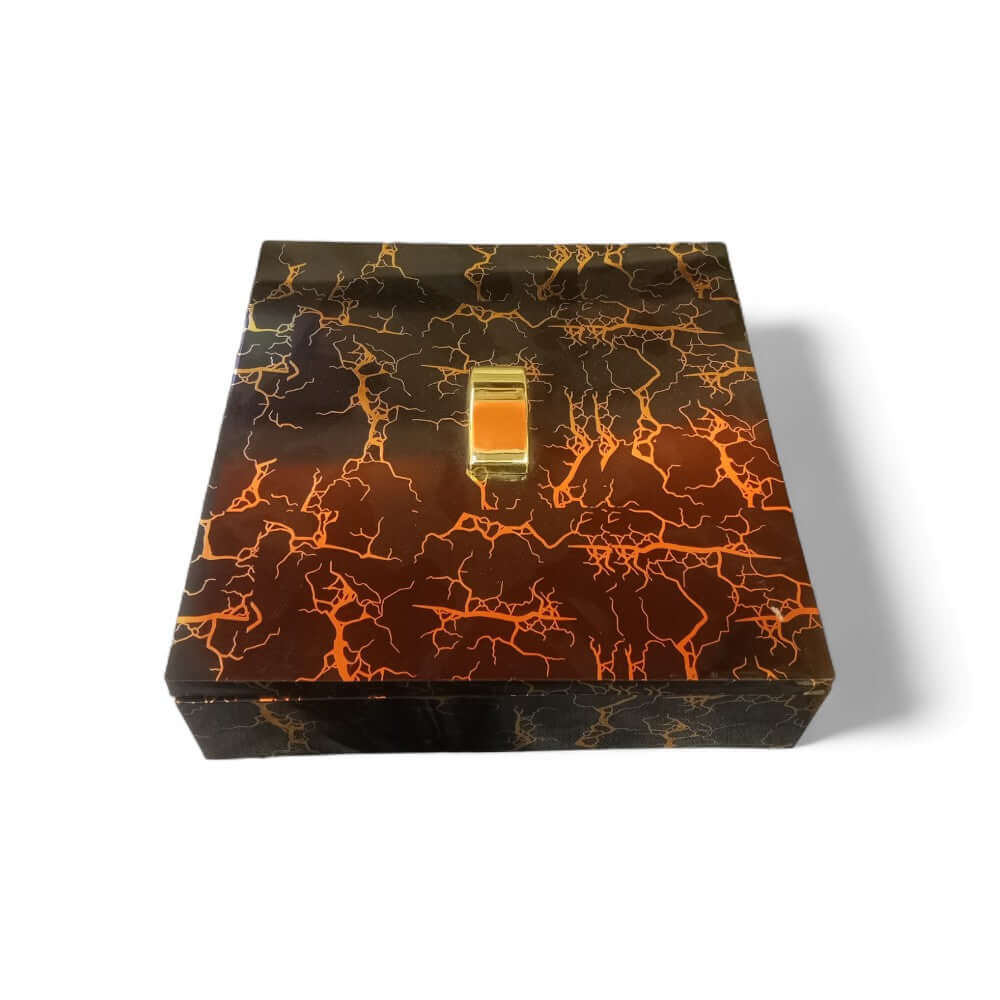 Designer Plastic Dry Fruit Box in Black Color