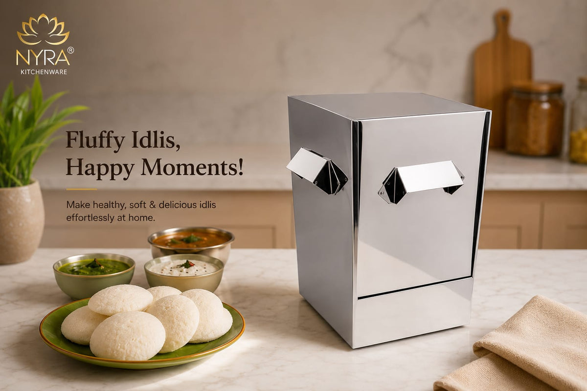 Stainless Steel Premium Idli Maker/Cooker with Multi-Plate Idli Stand