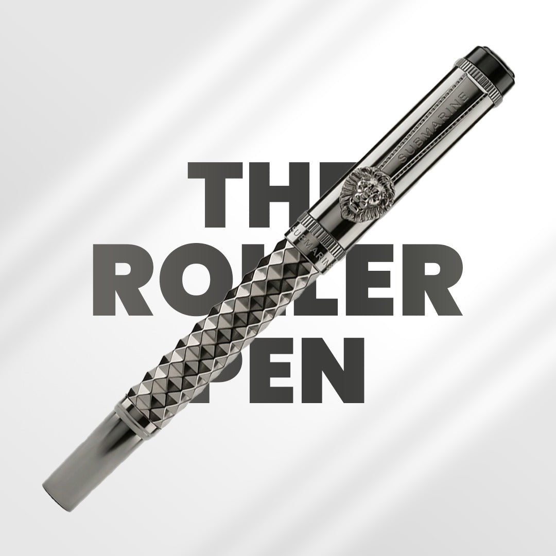 Royal Edition Lion Metal Roller Pen - Rose Gold