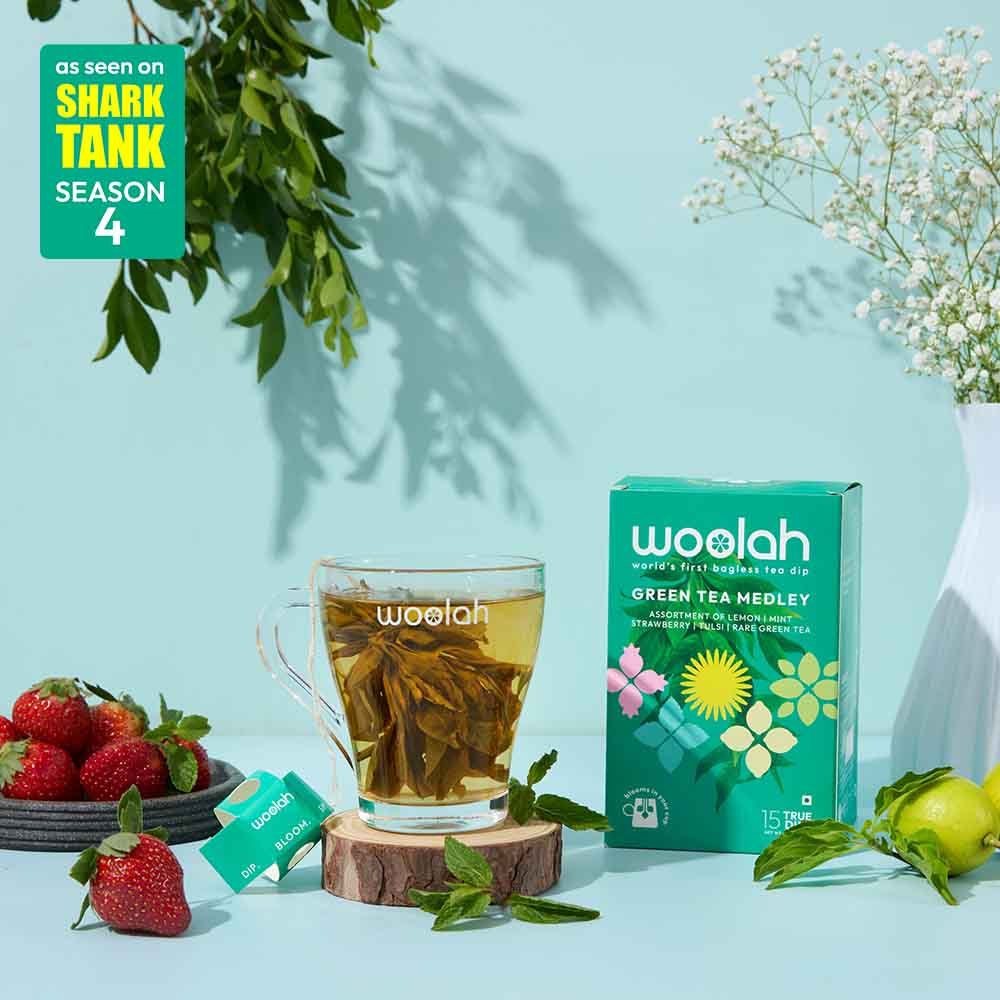 TRIAL PACK with ALL GREEN TEA variants - Green Tea | Lemon Green Tea | Mint Green Tea | Tulsi Green Tea | Strawberry Green Tea