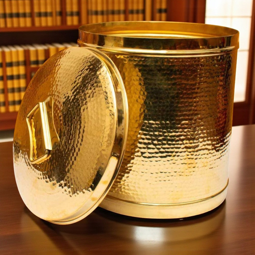 Pure Brass Storage Pawali Traditional Container Brass Container Brass Storage Box