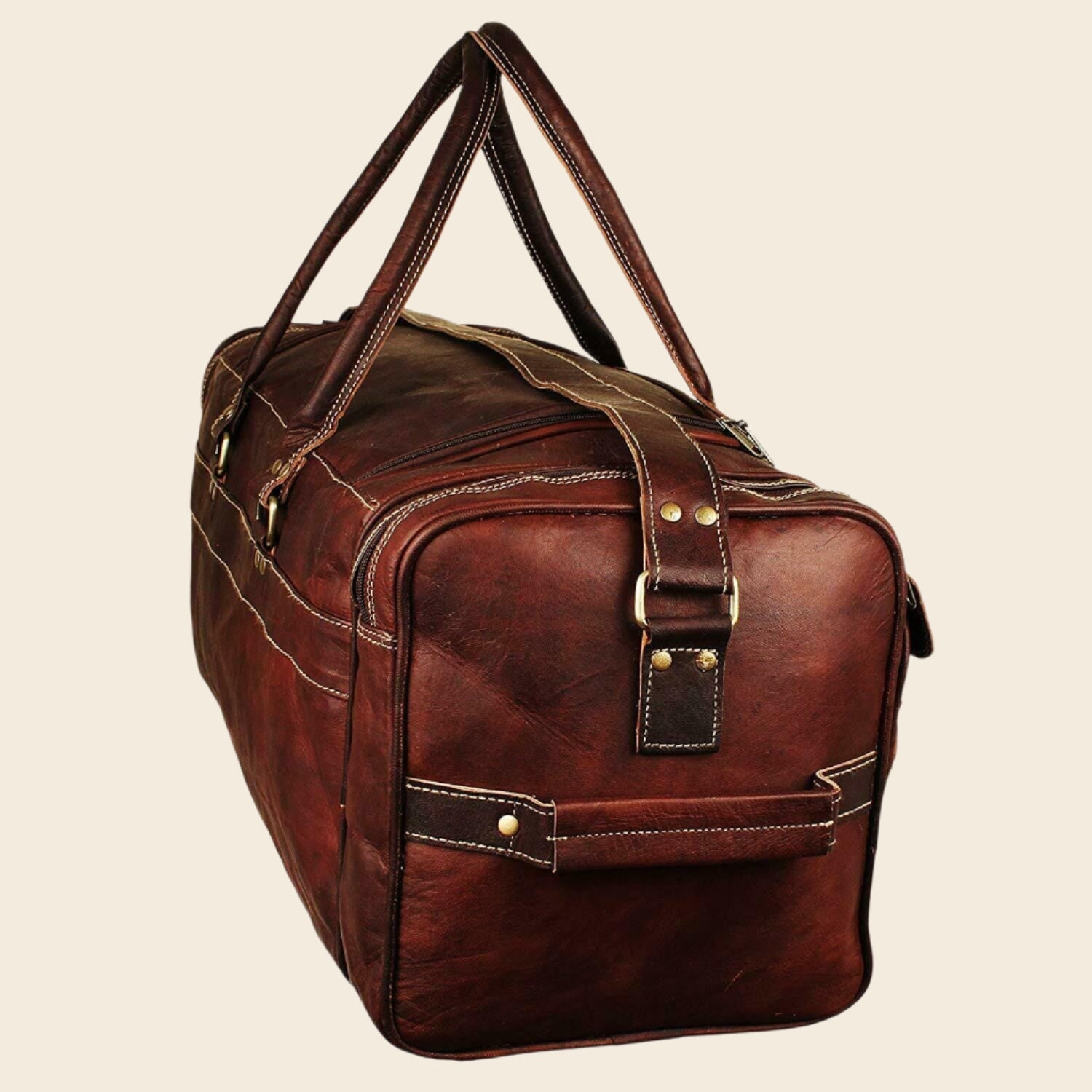 leather duffle bag