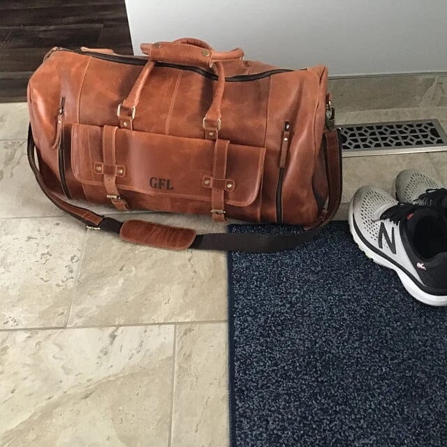 Monogrammed Leather Bags