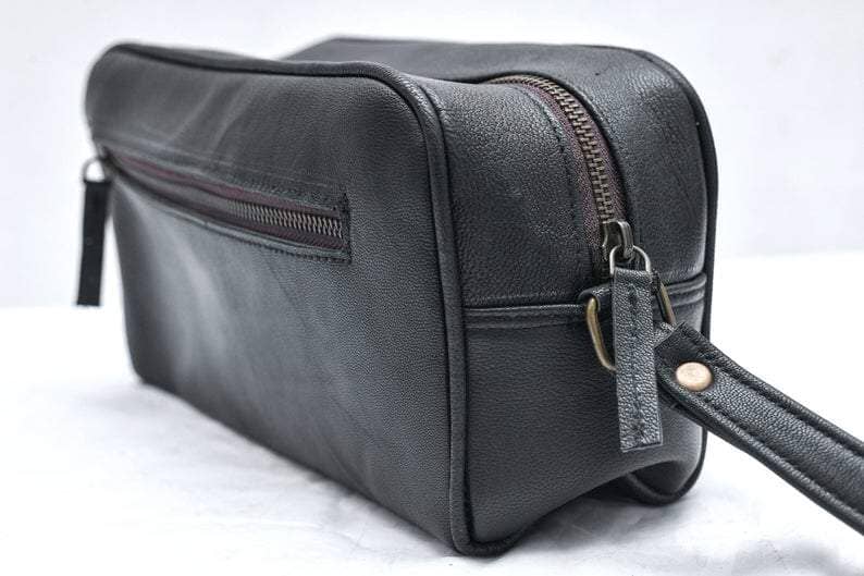 Personalized Leather Toiletry Bag from Classy Leather Bags Bags