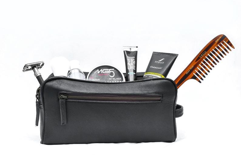 Shop Leather Toiletry Travel Bag from Classy Leather Bags Bags