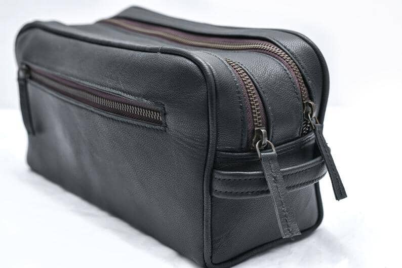 Shop Leather Toiletry Travel Bag from Classy Leather Bags Bags