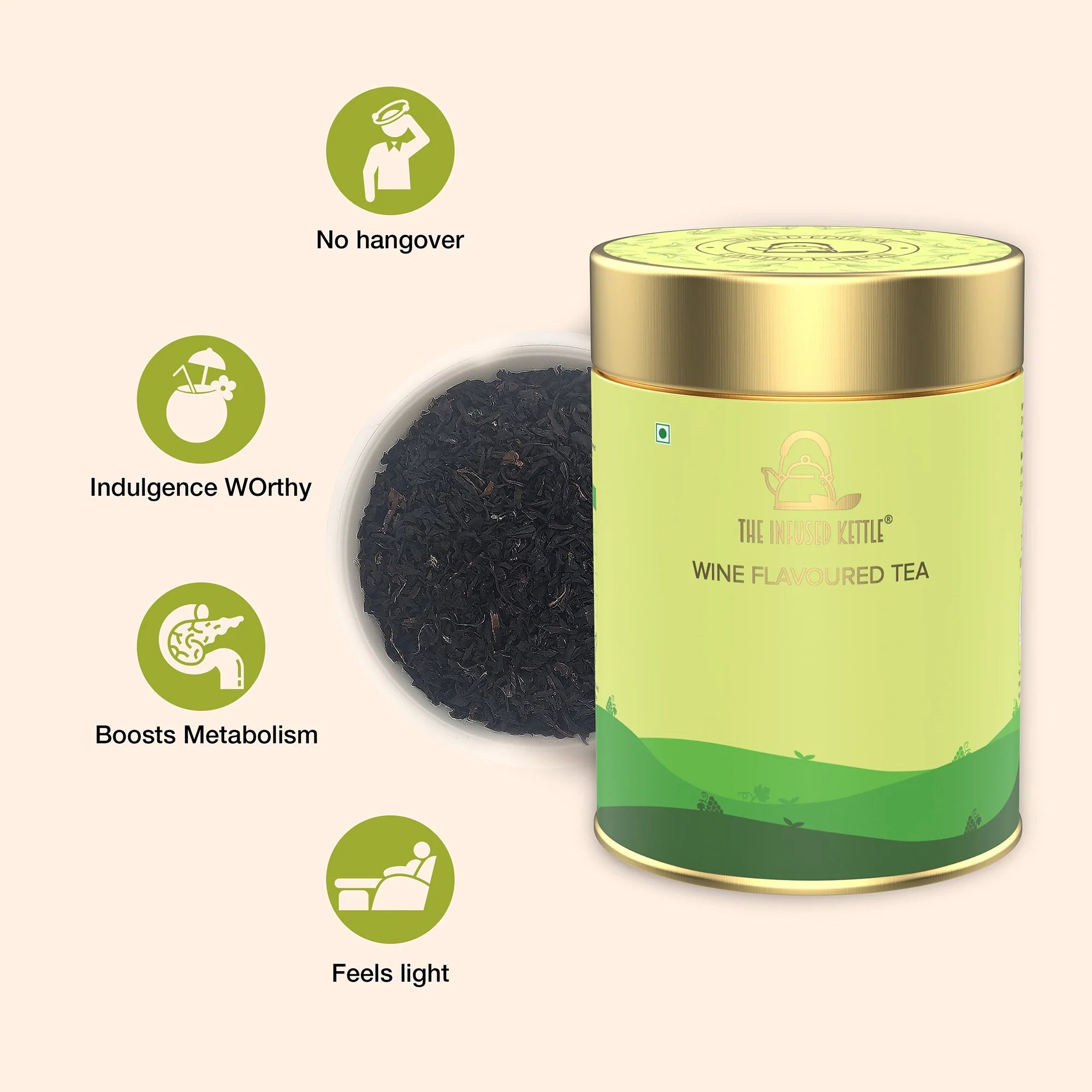 Wine Flavoured Black Tea (Non-Alcoholic)