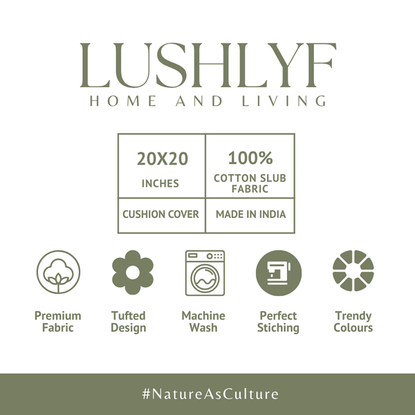 Blooming Meadow Tufted Cushion Cover