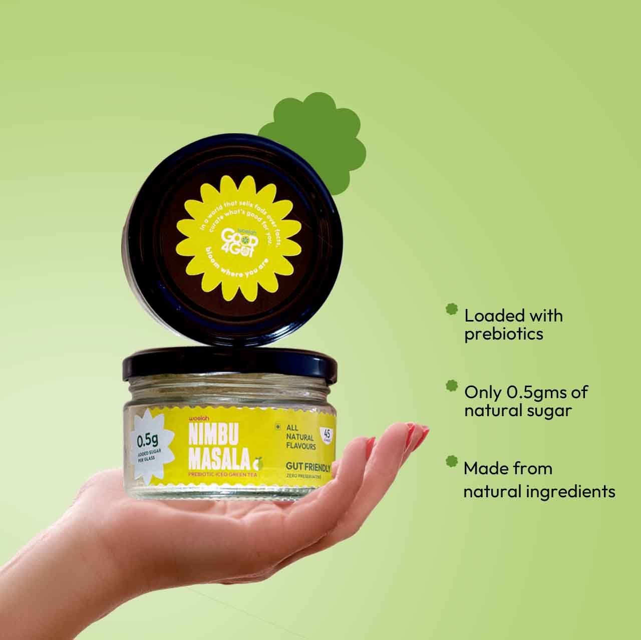 Nimbu-e-masala Prebiotic Iced Green Tea