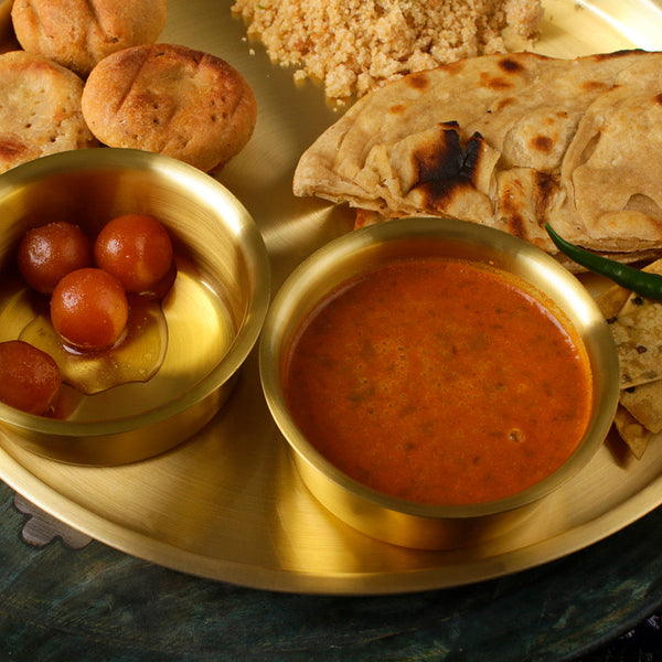 Paramparagat Upyogita Swarna Maharani 13' Pure Brass Dinner Set