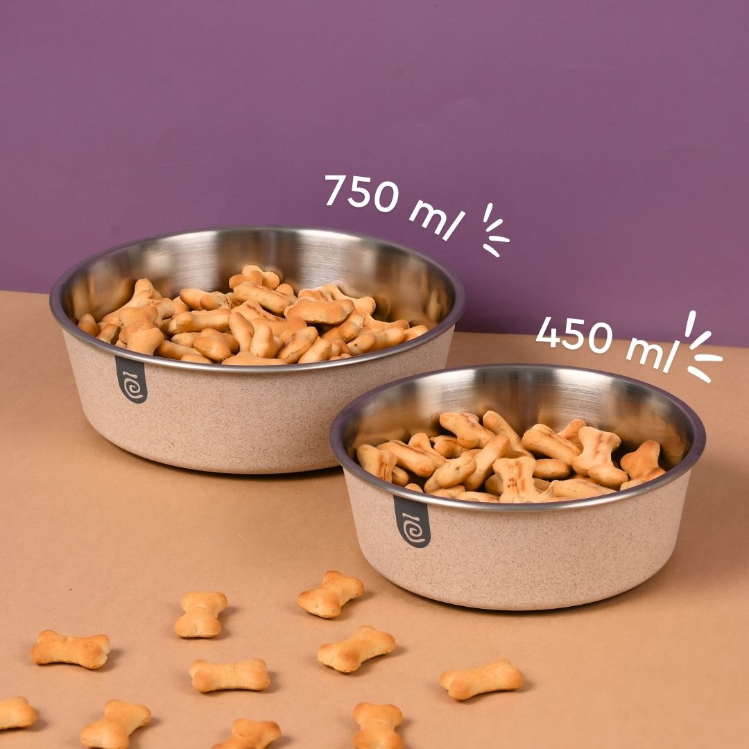 Earth Friendly Bella Pet Bowls | Set of 2
