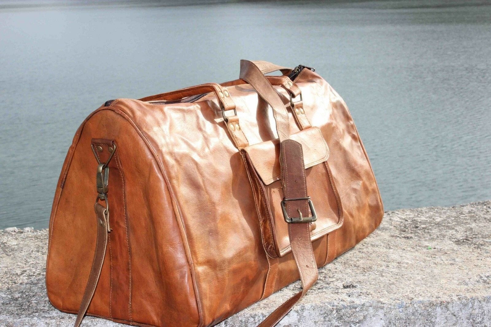 Vintage Leather Travel Weekend Bag Classy Leather Bags Bags