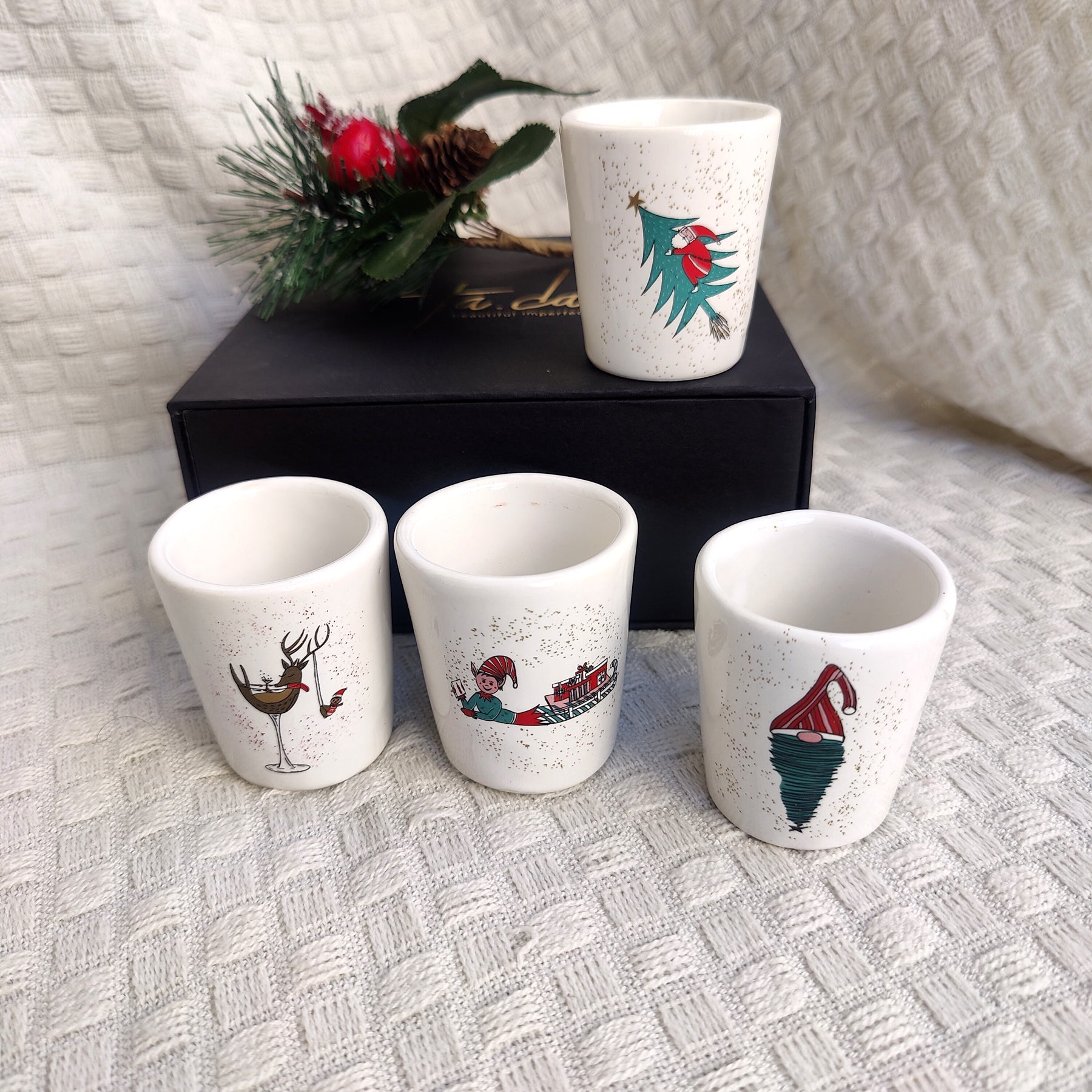 xmas shot glass set