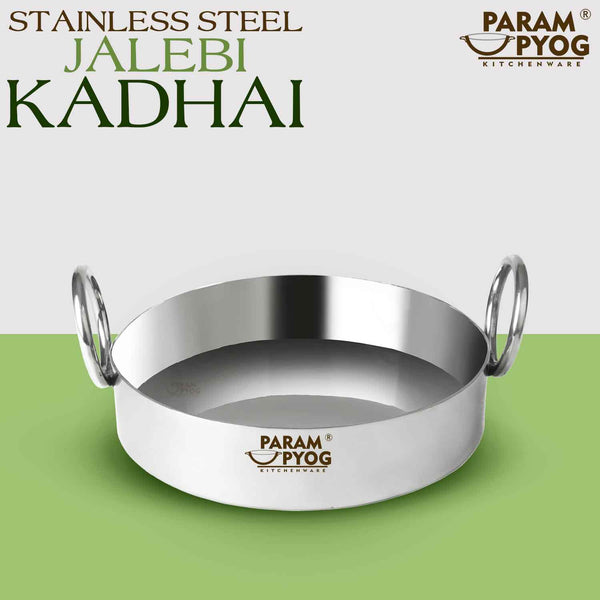 Param Upyog SS Jalebi/Ghewar Kadhai/Tai 12” (Large)