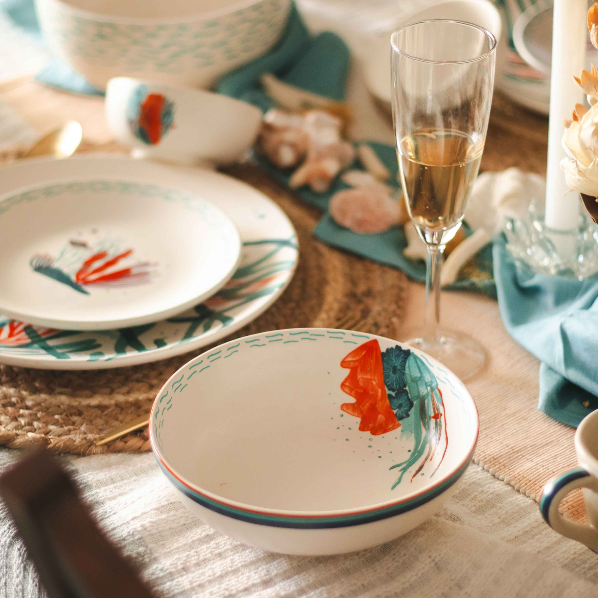 underwater treasures - salad/pasta/cereal Bowl